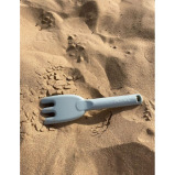 Rakes Scrunch, Sand play tool, silicone, Cherry Red - 3 miniature