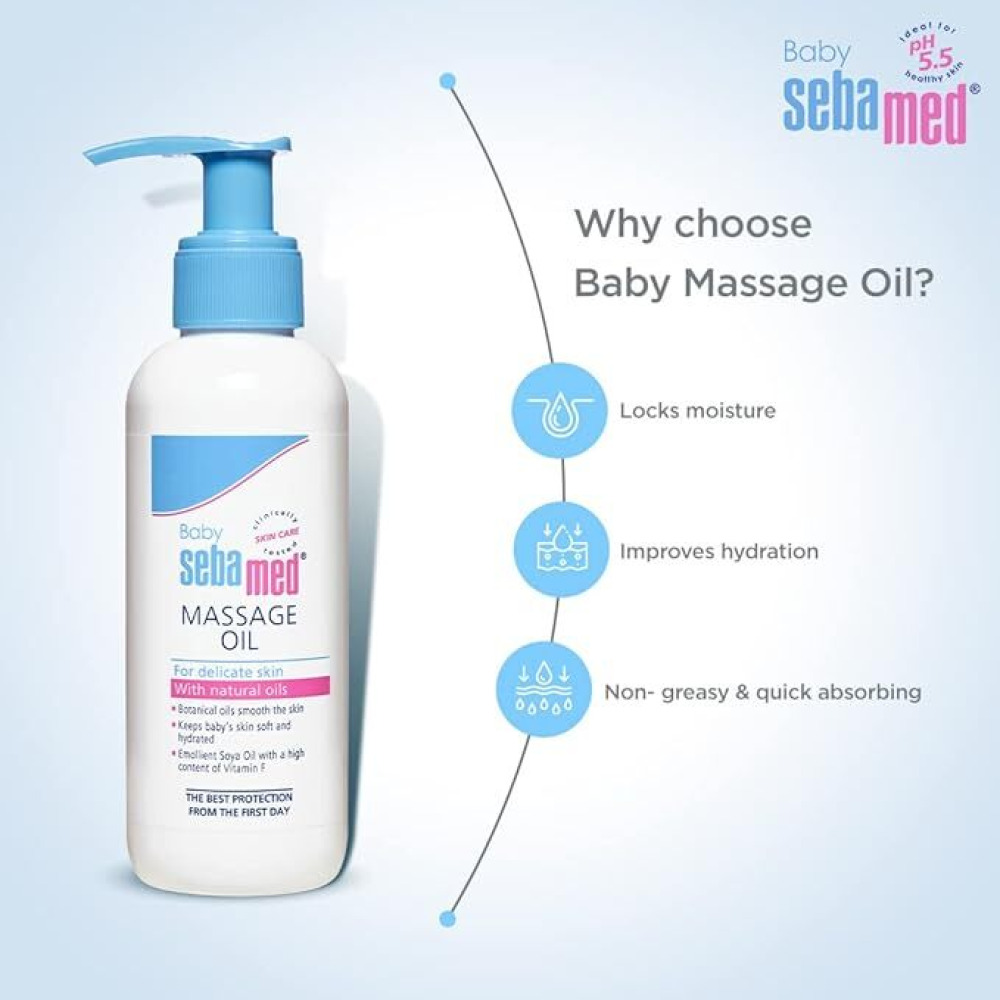 SEBAMED, Baby massage oil, 150 ml - 2