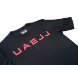 Футболка UAEJJ Jiu Jitsu Eat and Sleep Falcon для ДЕТЕЙ, ЧЕРНАЯ, размер YS - 4 miniature