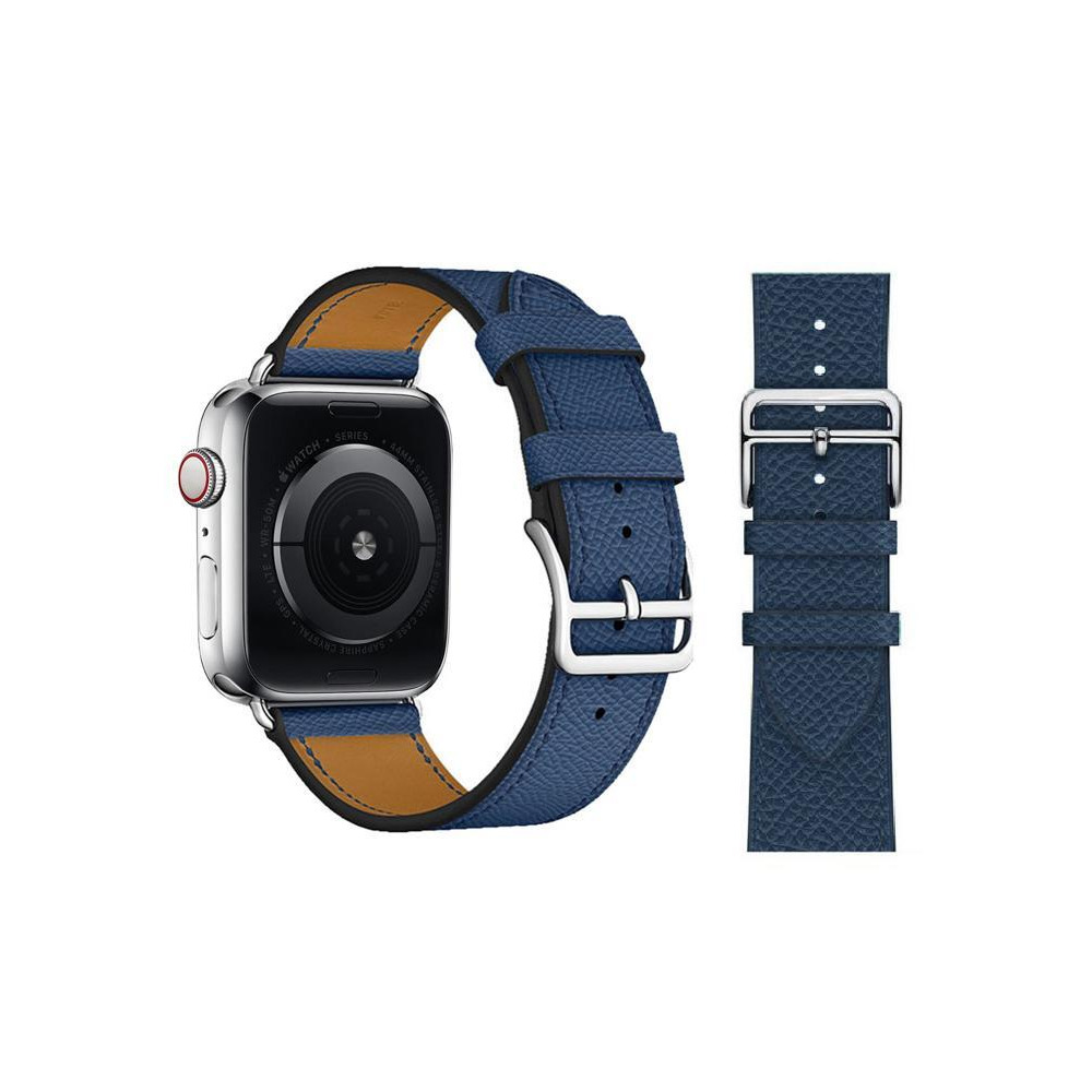 Perfii Genuine Leather Replacement Band For Apple Watch 49/45/44/42mm Series Ultra/8/7/6/5/4/SE - 2