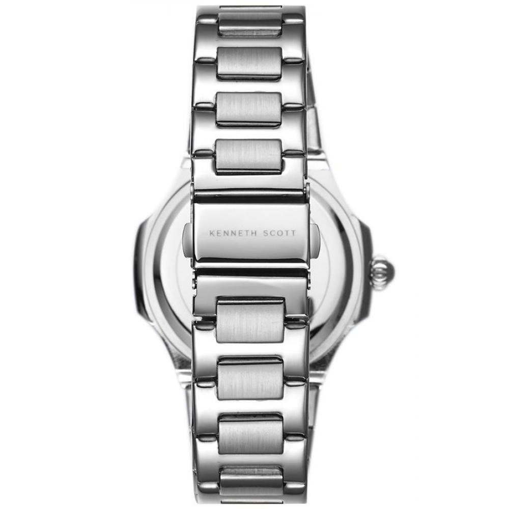Kenneth Scott Men's White Dial Analog Watch - K22034-SBSW - 3