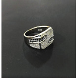 925 Sterling Silver Black Stone Ring For Men - 2 miniature