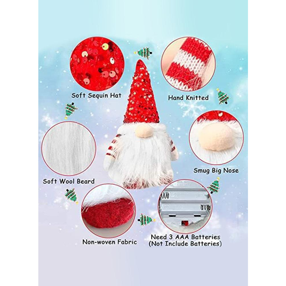 СВЕТОДИОДНЫЙ Плюшевый Ночник Ручной Работы С очаровательным Дизайном Для украшения ЕЛКИ, КАМИНА и Столешницы - 2