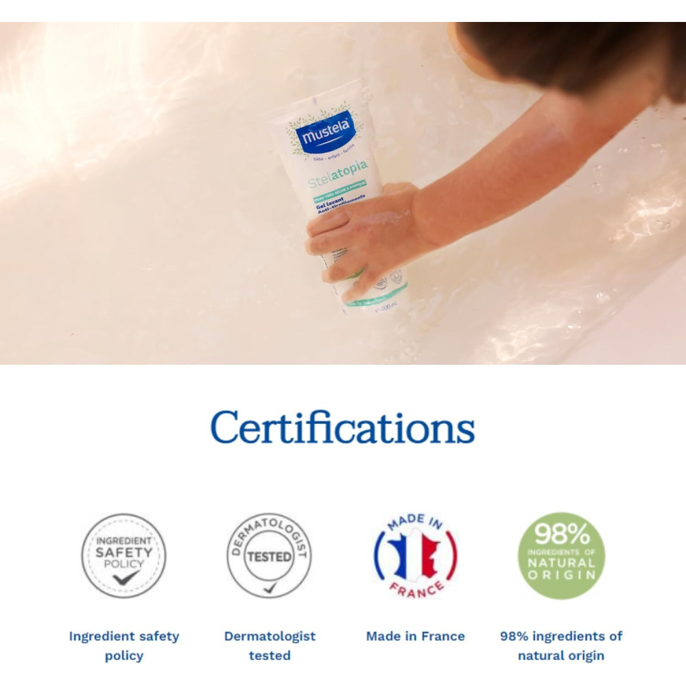 Mustela Stelatopia Eczema-Prone Skin Cleansing Gel, 200ml - 3
