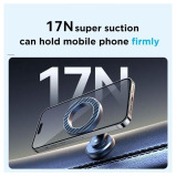 Anker, 360 Adjustable Bracket, Super Strong Magnets, Magnetic Car Dashboard Phone Holder, Silver - 6 miniature