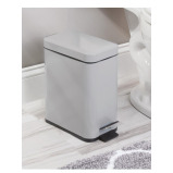 InterDesign Rectangle Step Can Grey 5L - 1 miniature