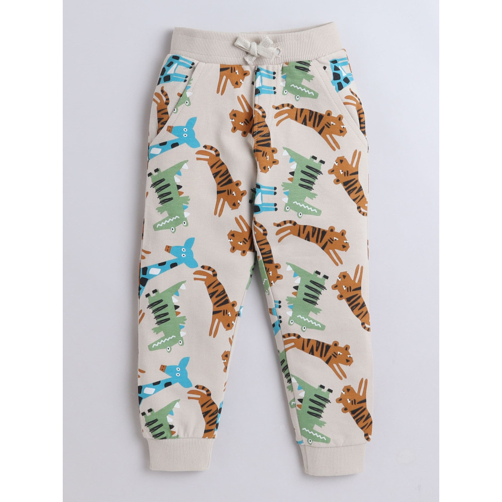 КОМПЛЕКТ ИЗ 2 Предметов: толстовка С ПРИНТОМ и Джоггеры для мальчиков (12-18 месяцев), бежевый - 5