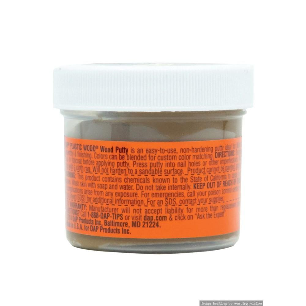 DAP Plastic Wood Putty 3.7 Ounce Light Walnut - 1