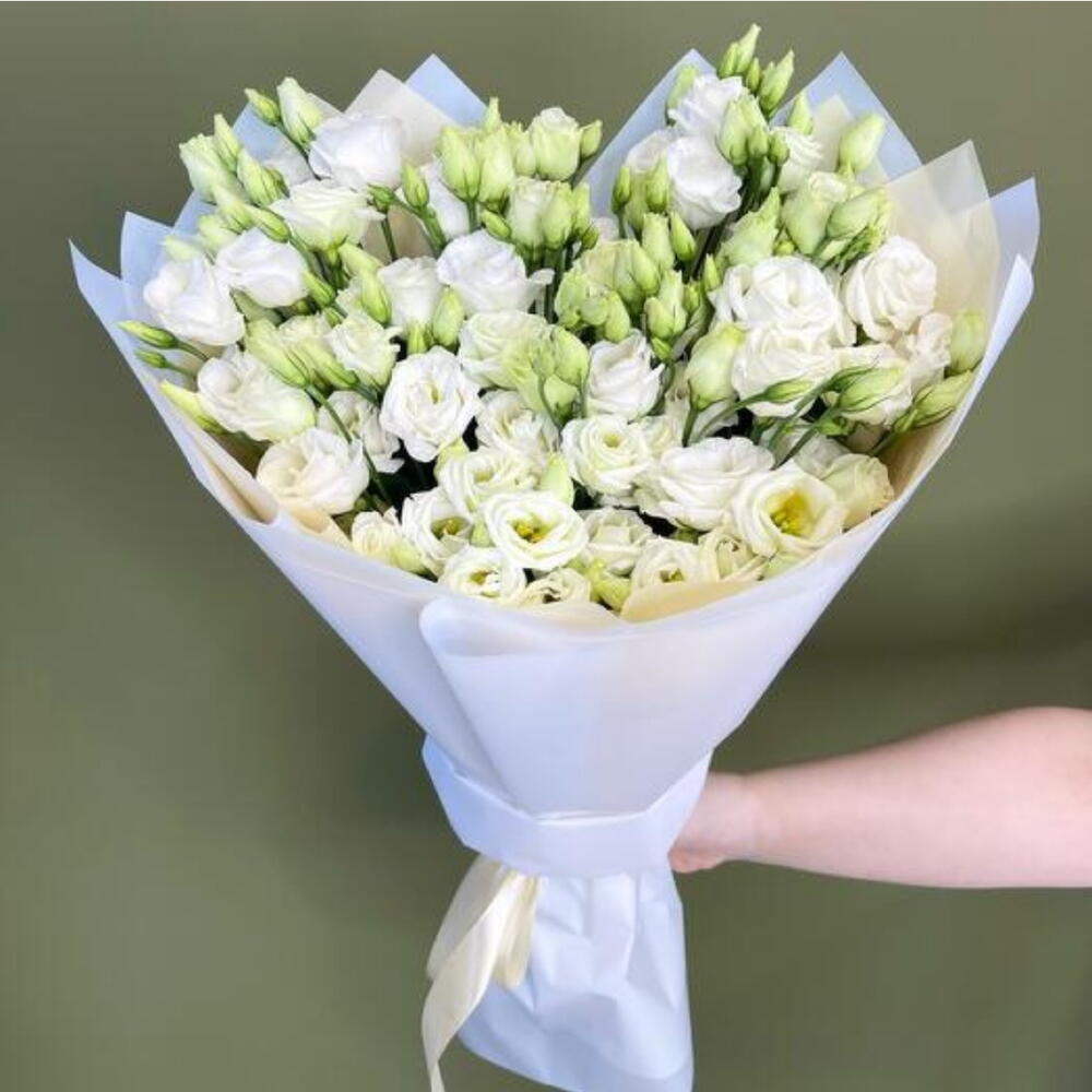 Букеты Из Белого лизиантуса - 3