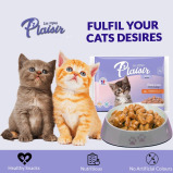 Wet Food Plaisir Kitten Cats Chunks, with Chicken in Gravy, 4 x 100g - 5 miniature