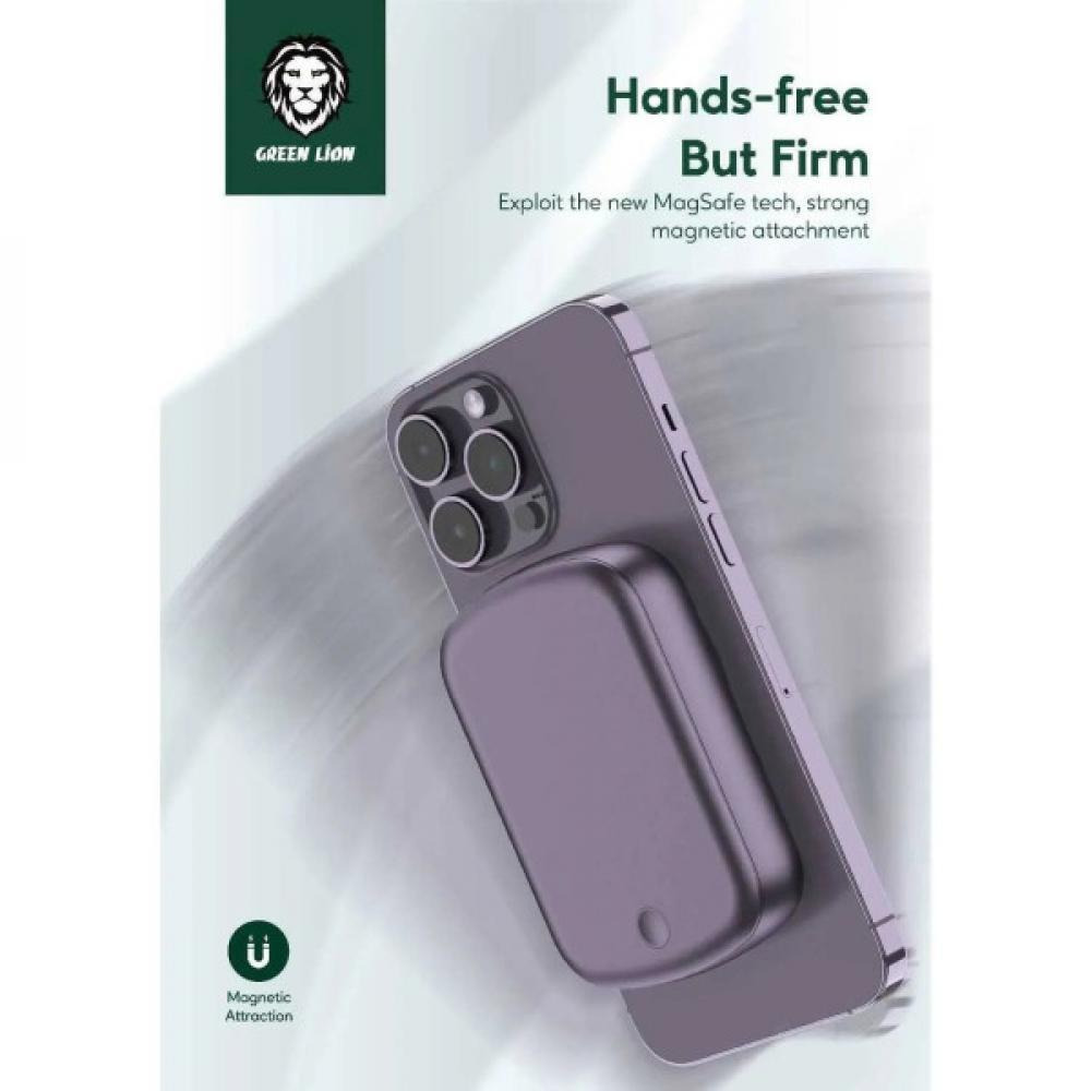Green Lion LUXEMBOURG Magsafe Powerbank PURPLE 10000 mAh GNLXPBPL - 4