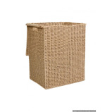 Homesmiths Small Laundry Hamper with Handle 40 x 30 x 52 cm “ Brown - 3 miniature