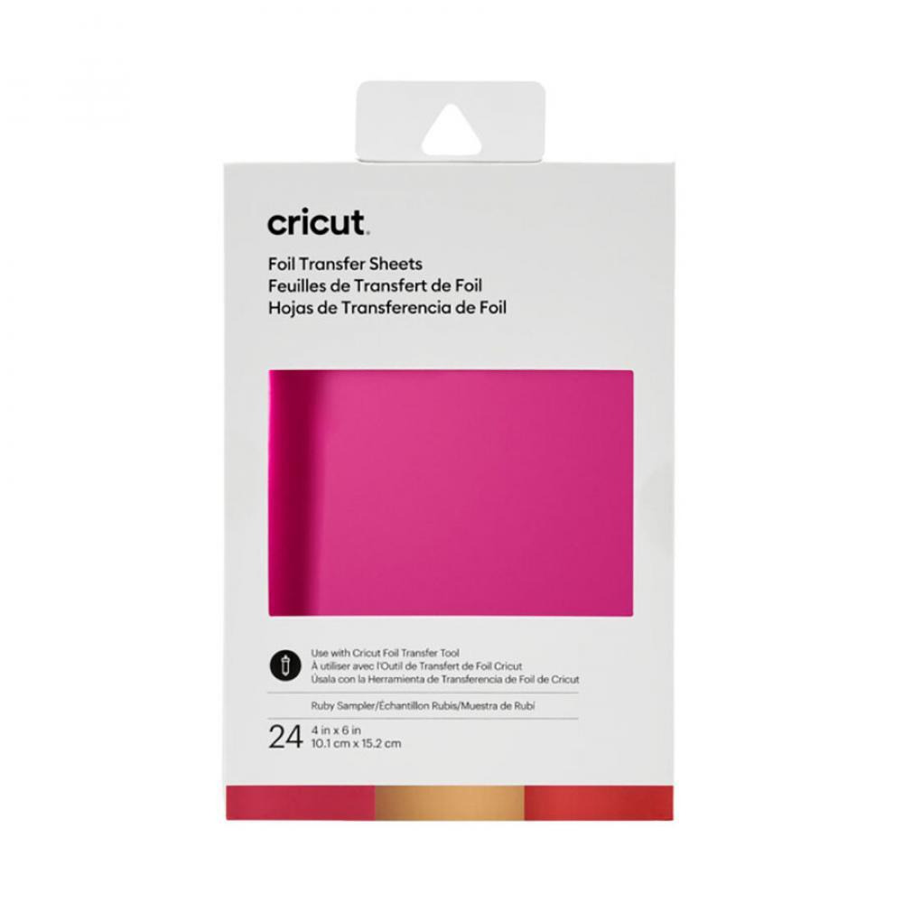 Cricut Transfer Foil Sheets Sampler 10 x 15 cm 24 sheets Ruby 10 x 15 cm Multicolor - 1