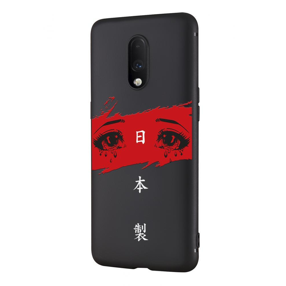 غطاء حماية لعيون oneplus 7 باللونين الأحمر والأبيض - 1
