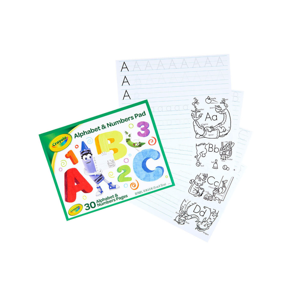Pad Crayola Alphabet & Numbers, 30 pages - 2