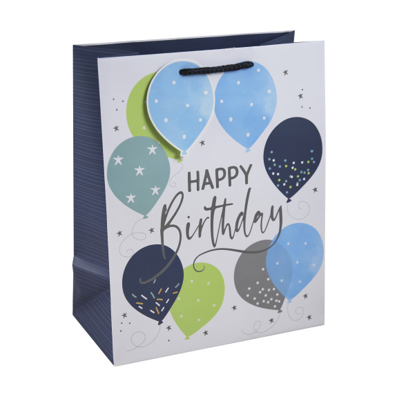 Gift Bag Eurowrap TCF Birthday Balloons Large 