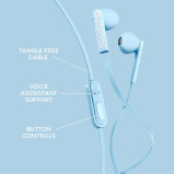 Urbanista Wired Earbuds, Blue - 2 miniature