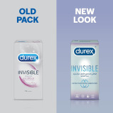 Durex Invisible Extra Thin Extra Lubricated Condoms for Men, 12 Count, Pack of 2 - 2 miniature