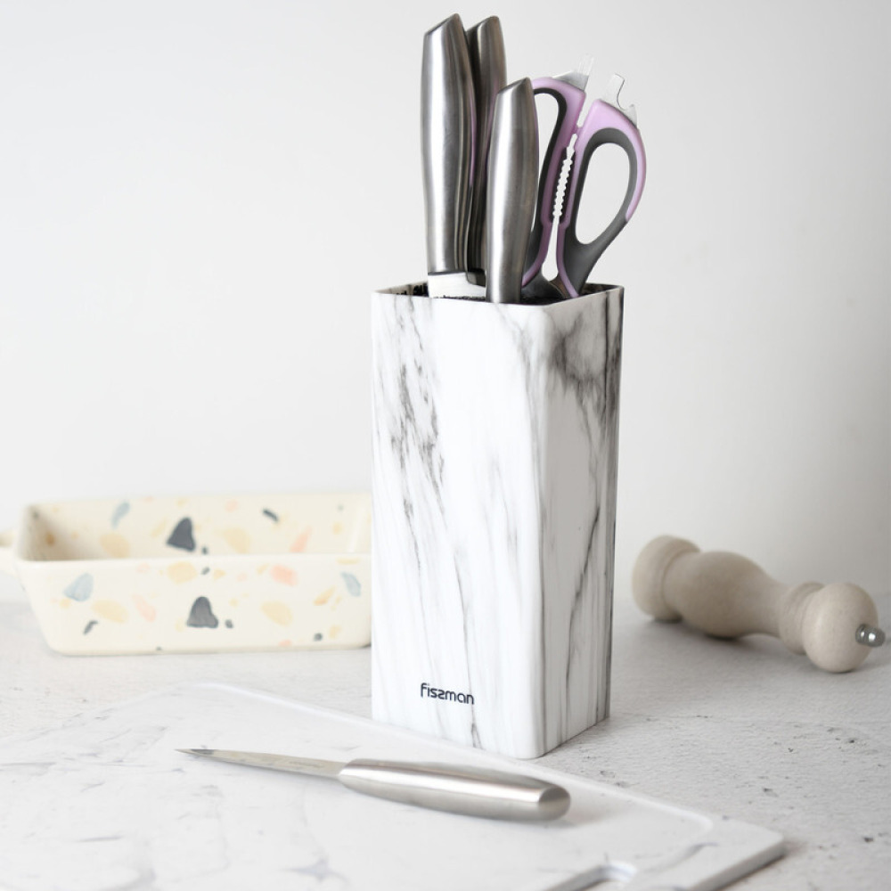 Fissman Kitchen Knife Organizer 22cm with Flexible Plastic Bristles - 1