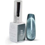 Global Fashion Professional 8 МЛ 3D Snow White Cat Eye Gel POLISH - Стойкий, МЕРЦАЮЩИЙ ЛАК ДЛЯ ногтей, (018, 8 мл) - 1 miniature