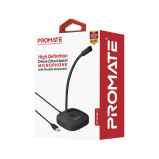 Promate ProMic-1 High Definition Omni-Directional Microphone with Flexible Gooseneck - 1 miniature