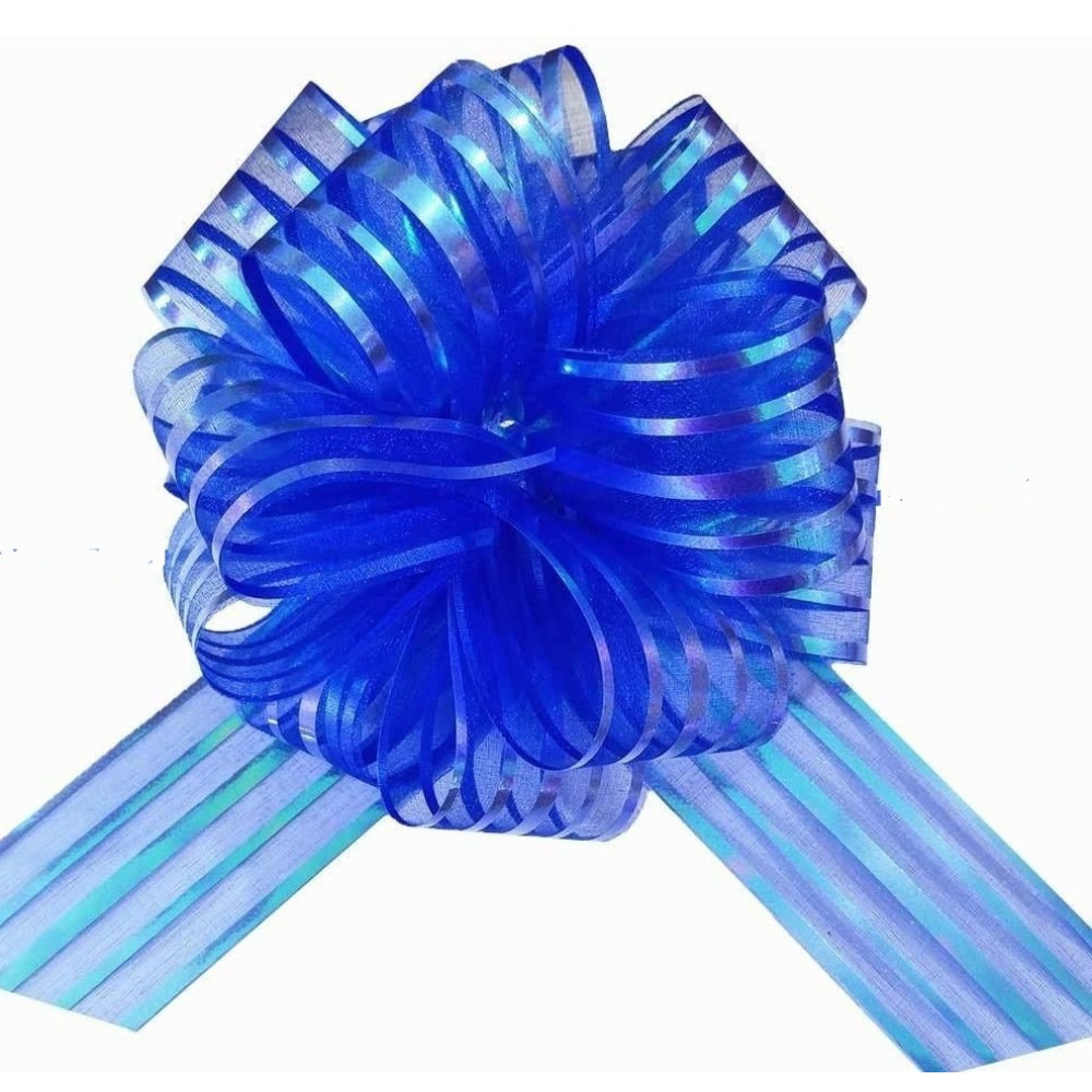 Wrap \& Roll 5-ДЮЙМОВЫЙ бант Из Синей Органзы - 1