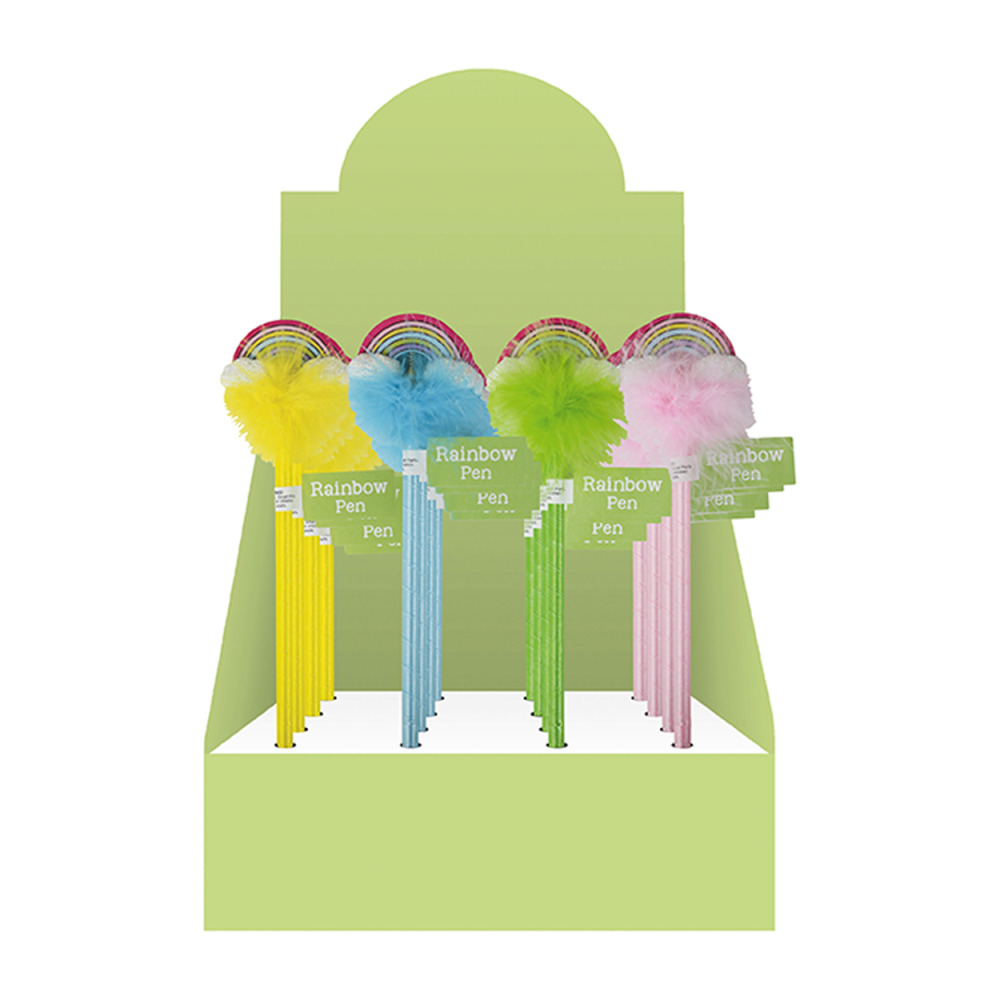 أقلام لف ورول بألوان قوس قزح متنوعة 1 قطعة - 1