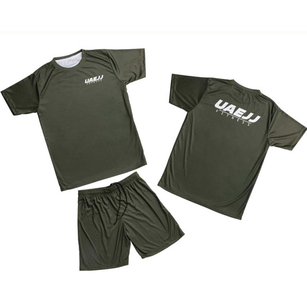 UAEJJ MMA زي موحد للرجال، اخضر، مقاس XS - 1