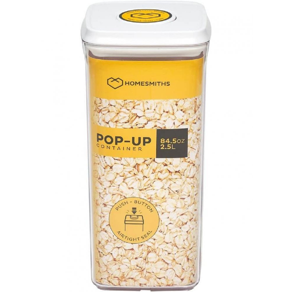 Homesmiths Pop-up 2.5 Liter Square Food Container - 1
