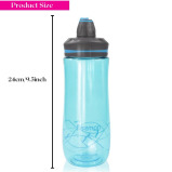 Fissman Sports\/ Gym Water Bottle With Leakproof Blue\/Black 820ml - 4 miniature
