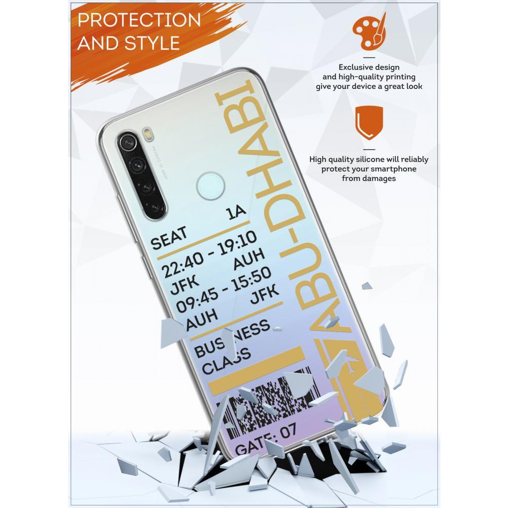 Защитный Чехол Для xiaomi Redmi Note 8 БИЛЕТ В абу-даби - 3