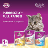 Whiskas, Wet cat food, Purrfectly chicken, Pack of 12 x 85 g - 6 miniature