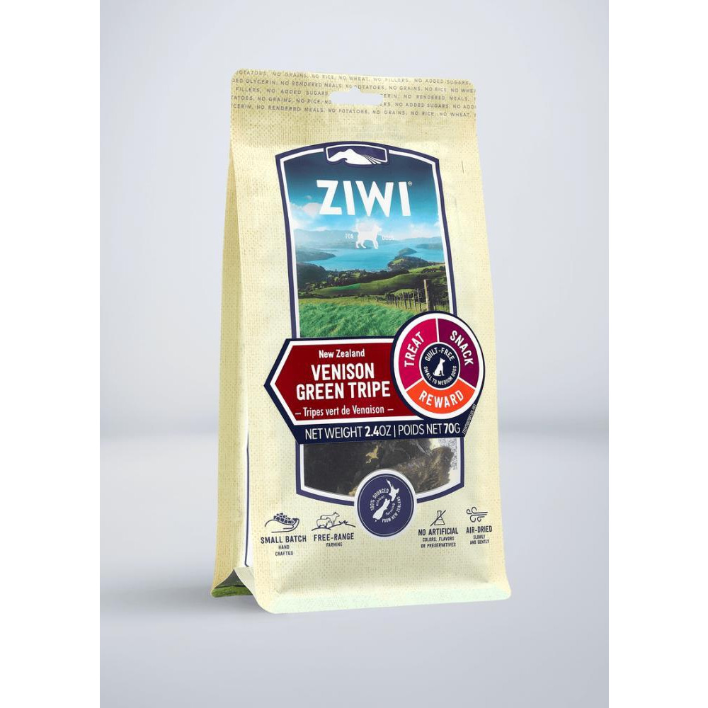 ZiwiPeak Dog Treats - Venison Green Tripe - 70g - 1