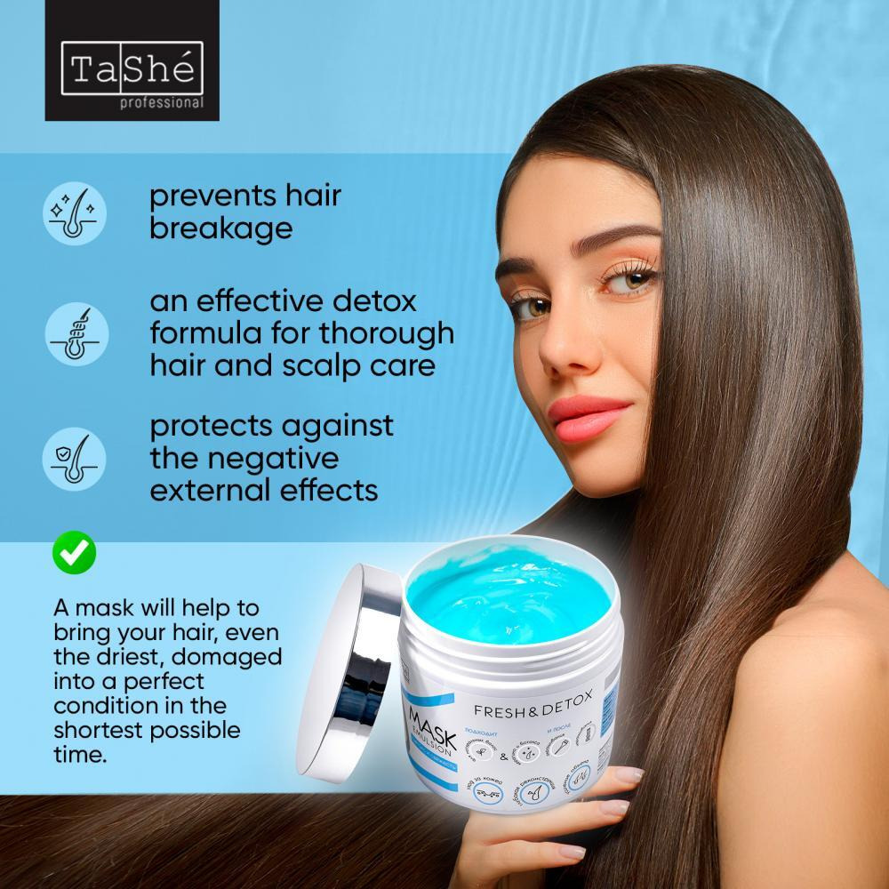Tashe Professional \/ Hair mask, Fills hair with moisture, Hair is shiny, strong and resistant to damage, Prevents irritation and inflammation, 500 ml - 3