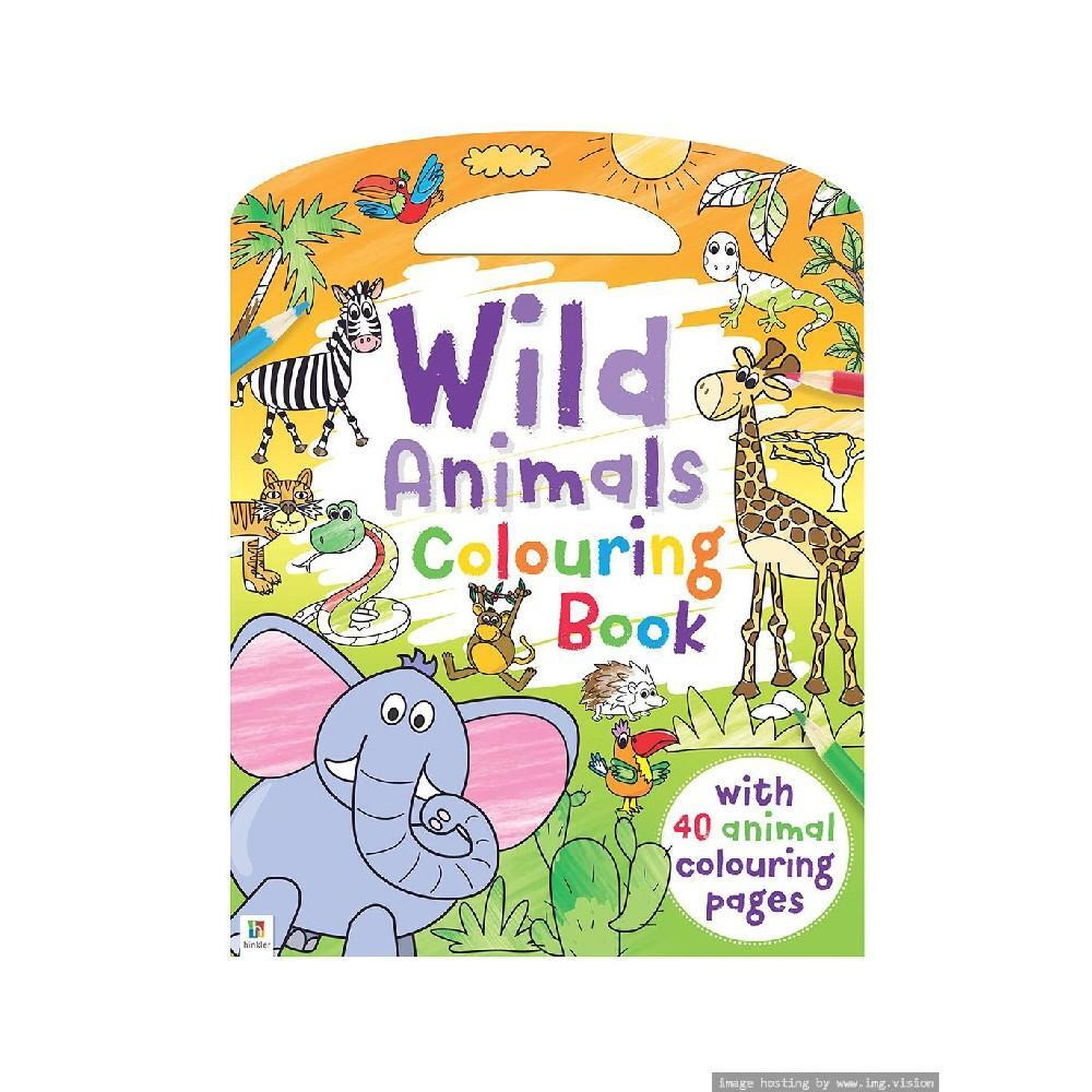Hinkler Wild Animals Colouring Book - 1