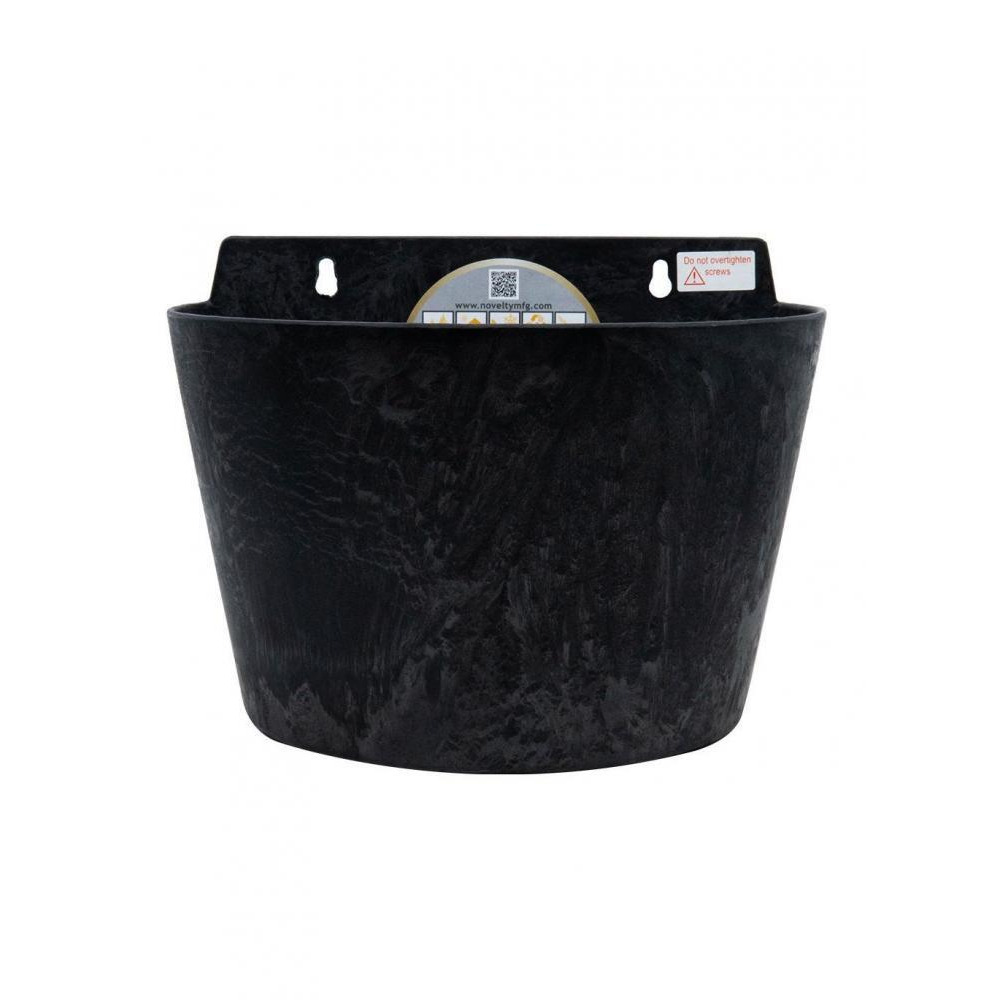 Novelty 9.5" Black Napa Planter - 2