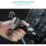 UGREEN / Car phone holder for CD slot, 360 rotation, Flexible clip, Gravity linkage mechanism - 7 miniature