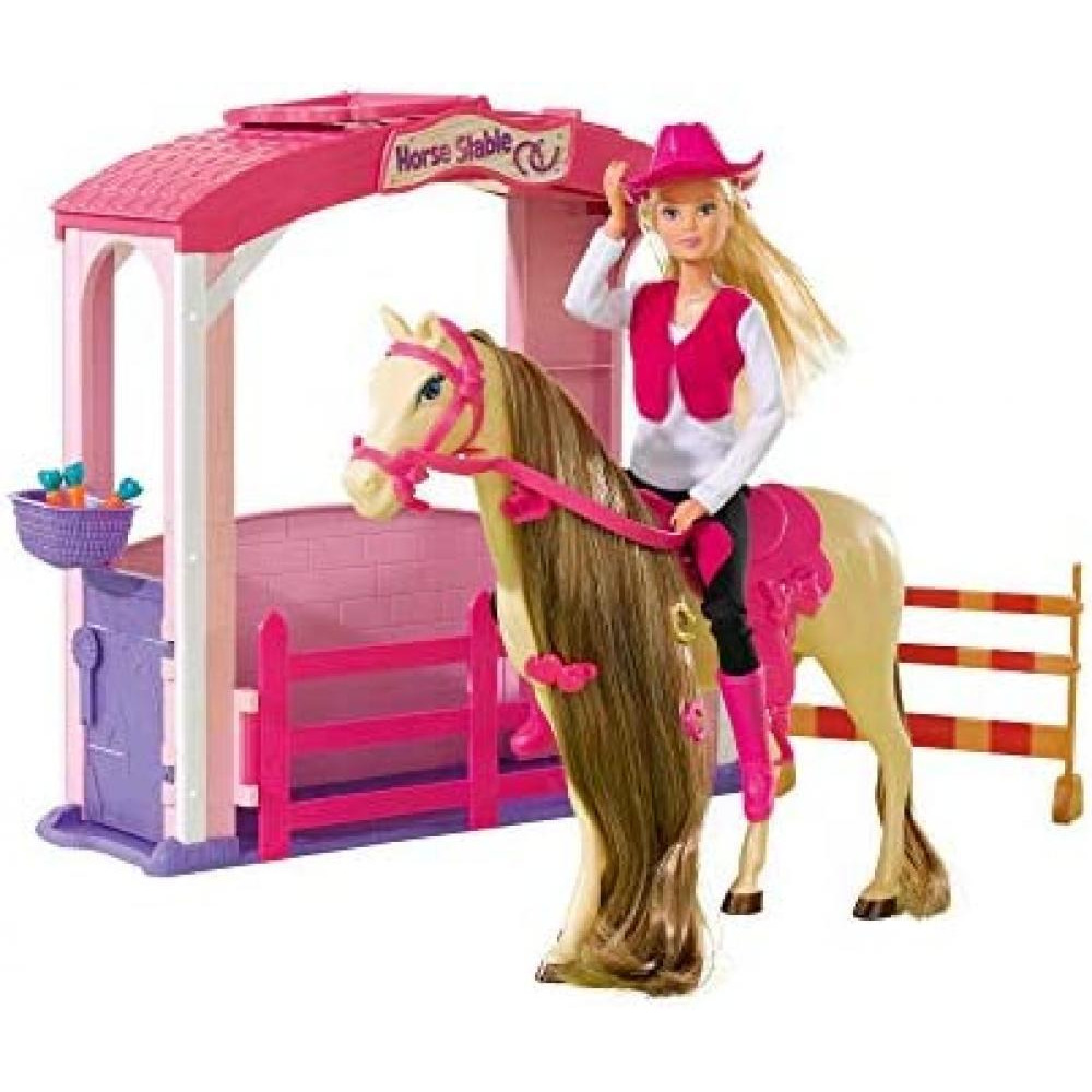 Simba / Steffi Love 10 573 0373 Doll With Horse And Stable Plus Accessories - 1