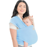 KeaBabies Original Wrap Carrier ( blue) - 1 miniature