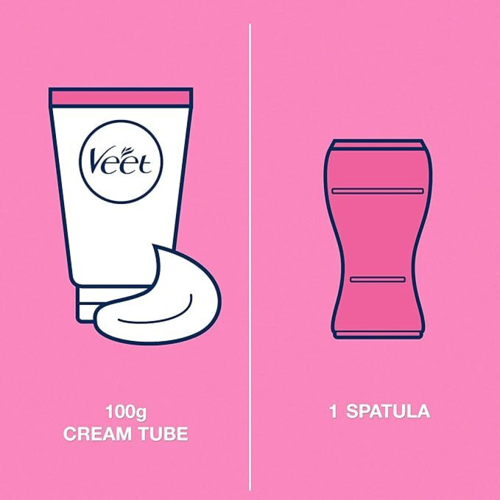 Veet, Hair removal cream, Sensitive skin, 100 g - 3