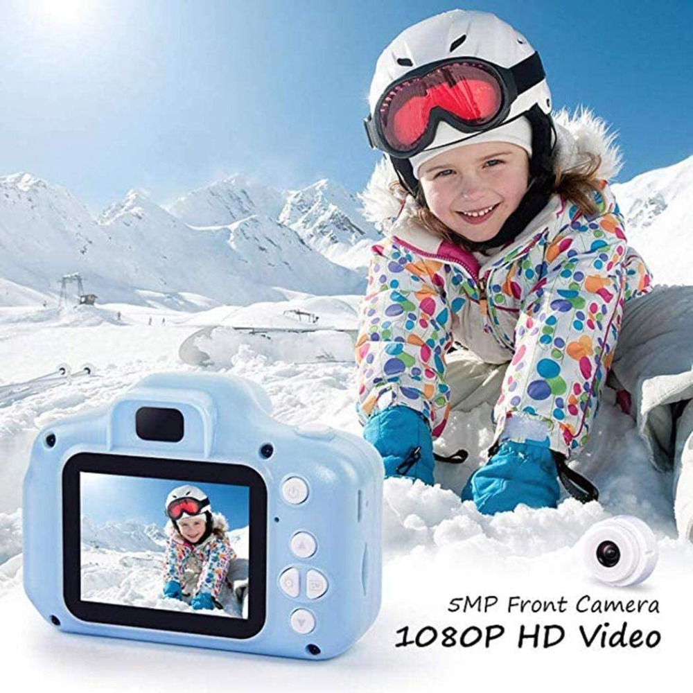 كاميرا Genius Yunsye Kids CAMERA 1080P للأطفال الأطفال كاميرات فيديو رقمية للبنات هدايا عيد ميلاد من 3 إلى 12 سنة (أزرق) - 4