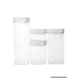 Little Storage White Flip Canister Value Pack 4 Pieces - 4 miniature