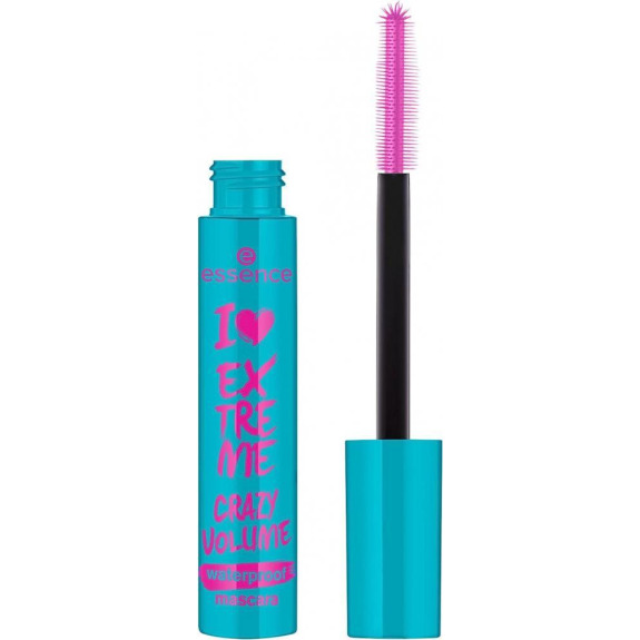 Essence / MASCARA، I love extreme crazy ، حجم ، مقاوم للماء ، أسود ، 0.4 أونصة (12 مل)