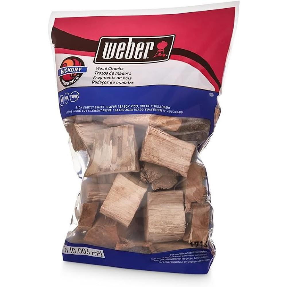 Weber 1.8Kg Hickory Wood Chunks - 3