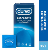Durex Extra Safe Extra Lubed Condoms for Men, Pack of 12 - 2 miniature