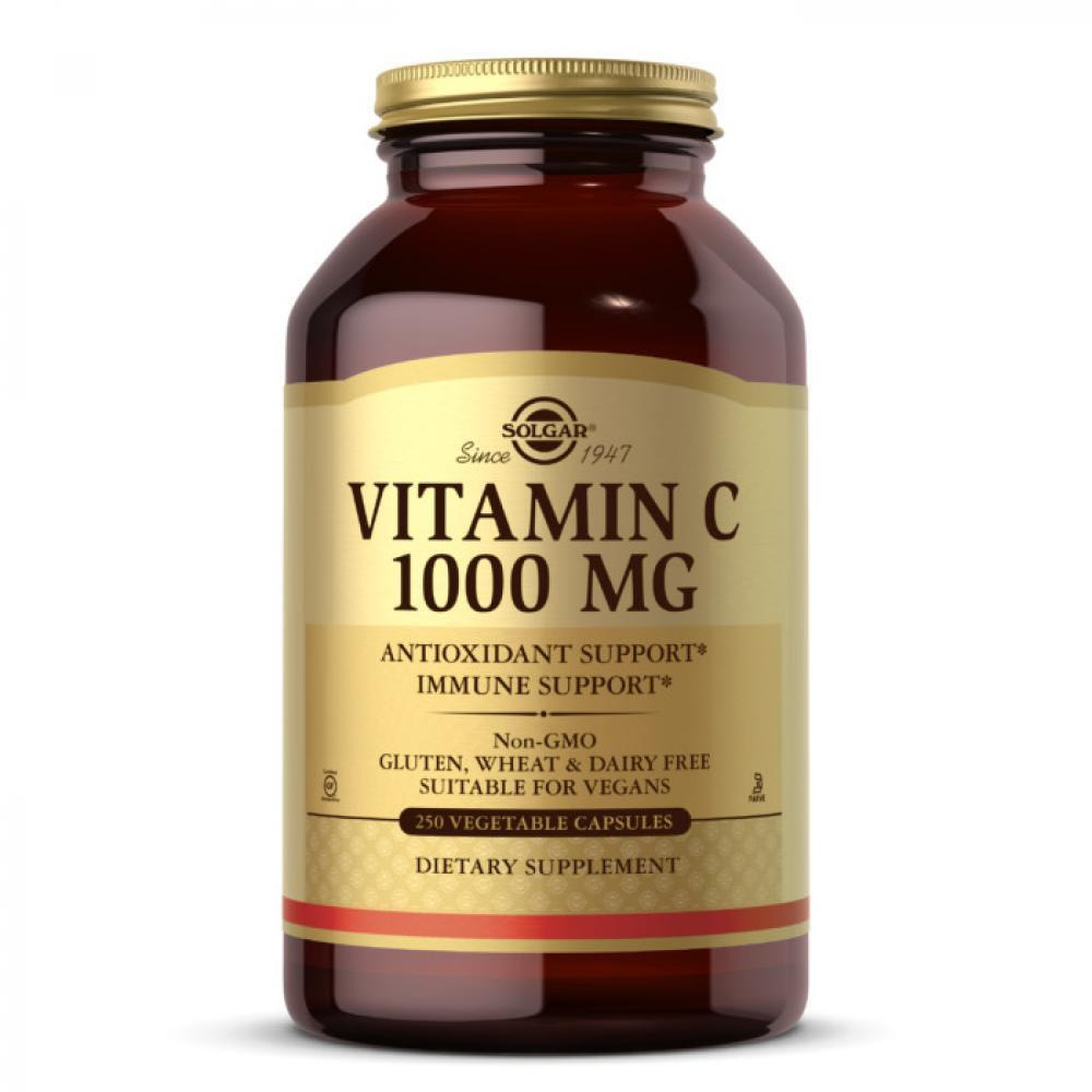 Solgar Vitamin C, 1000 mg, 250 Vegetable Capsules - 1