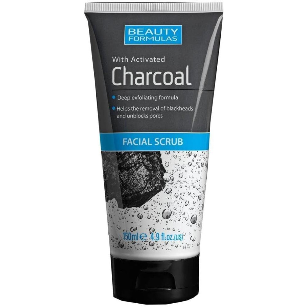 Beauty FORMULAS, Скраб для ЛИЦА, УГОЛЬ, 150 мл - 1