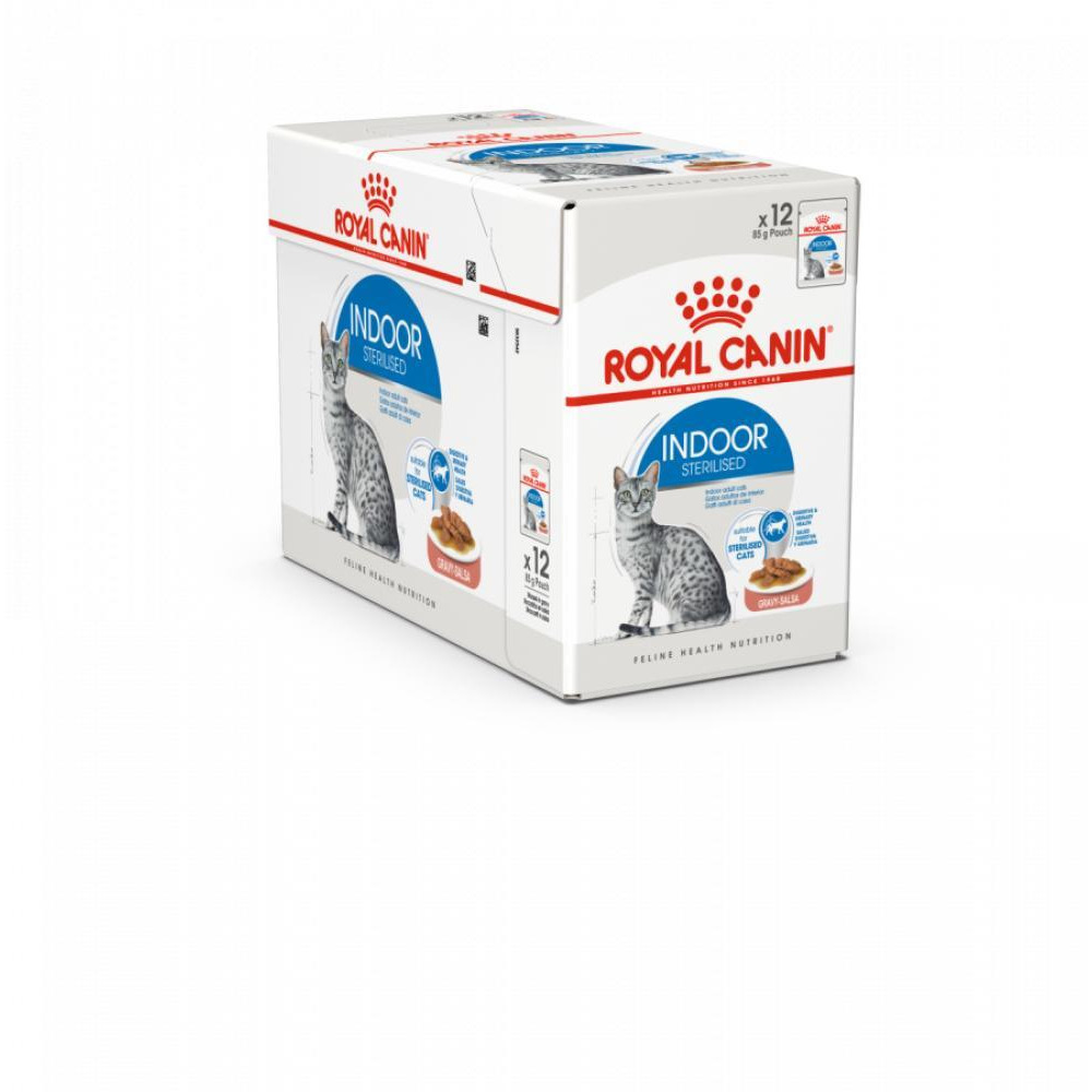 ROYAL CANIN \/ Wet food, For adult indoor sterilized, By piece, Gravy, Pouch, Box, 12 * 85g - 1