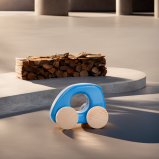 Toy Bajo Mini car (teal) - 6 miniature