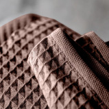 منشفة المطبخ BYFT Orchard Heavy WAFFLE، مقاس 50 × 70 سم، قطن 102 جرامًا للمتر المربع، بني داكن، مجموعة من 3 قطع - 3 miniature